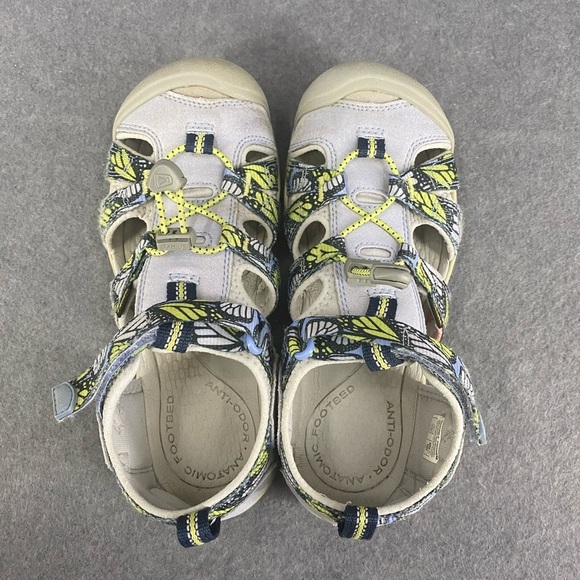 KEEN Seacamp 2CNX Closed Toe Sandal, Hydrangea/Sharp Green Size 3 Big Kid - Picture 5 of 11